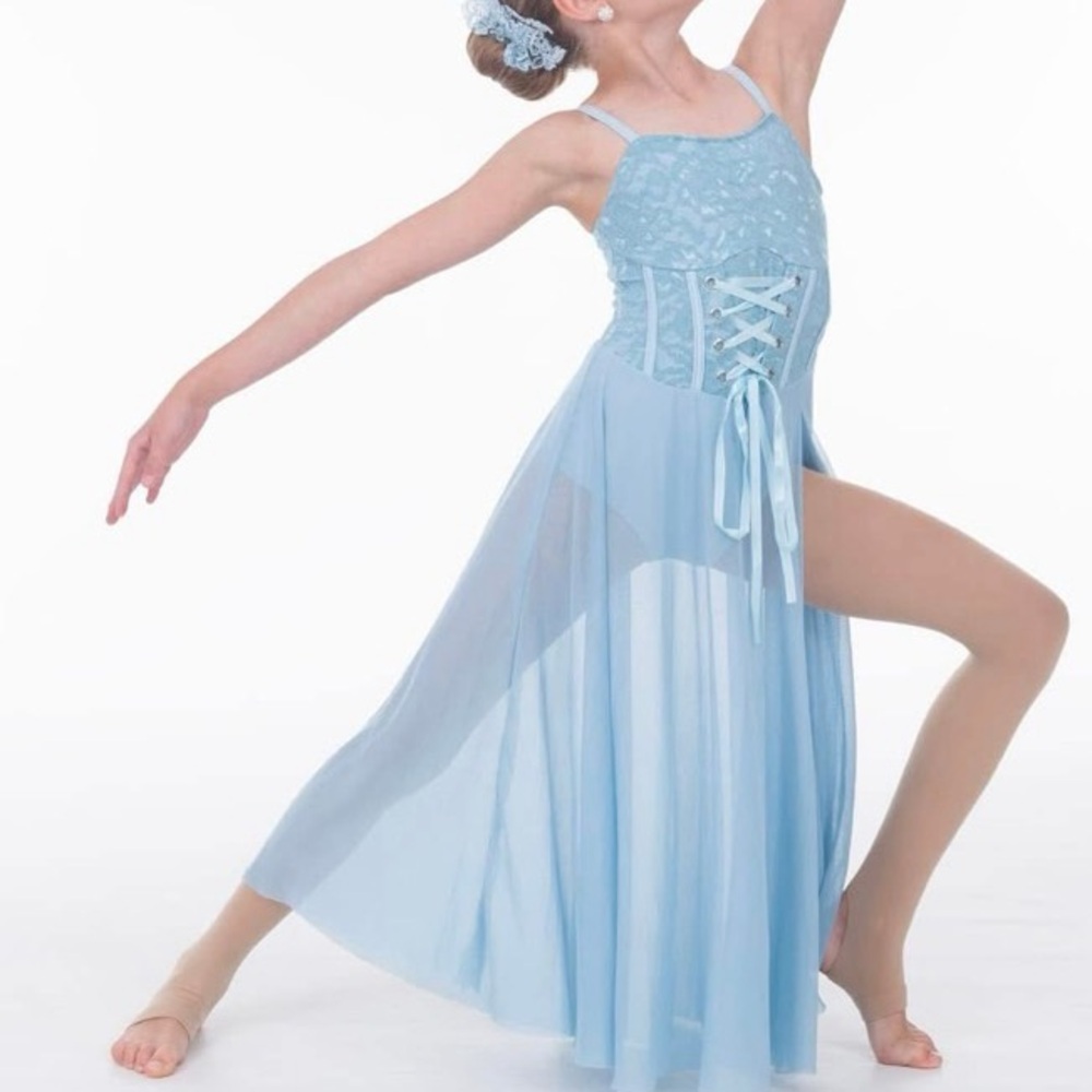 Elegant Blue Lyrical Dress